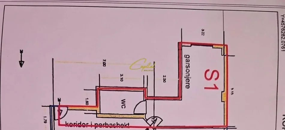 Tirane, shitet apartament 1+1 Kati 1, 36 m² 94.500 € (ZOGU I ZI)