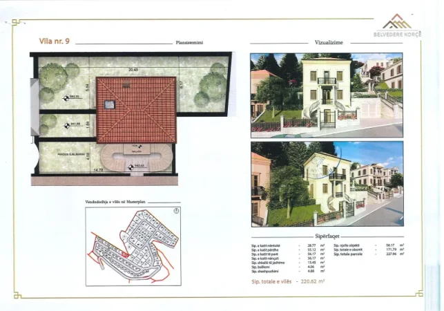 Korce, shitet Vile 2 Katshe Kati 0, 443 m² 314.602 € (Bulevardi Rilindasit)