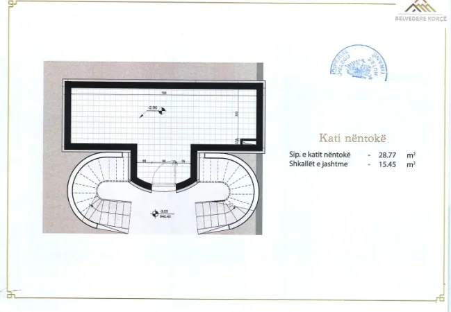 Korce, shitet Vile 2 Katshe Kati 0, 443 m² 314.602 € (Bulevardi Rilindasit)
