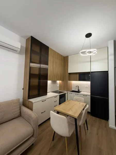 Tirane, jepet me qera apartament 1+1 Kati 9, 60 m² 450 € (Ali Demi Kadiu)