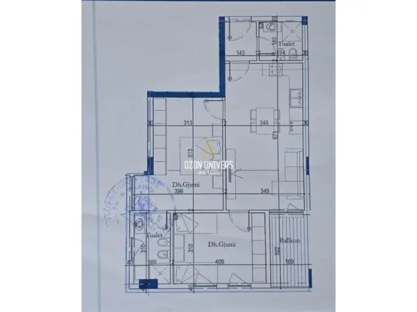 Tirane, shitet apartament 2+1+Ballkon Kati 1, 96 m² 134.820 € (Tirana Entry2 , Tiranë)