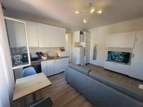 Tirane, jepet me qera apartament 1+1 Kati 4, 55 m² 550 € (Super Apartament 1 1 Afer Auto Kadiu 21 Dhjetori)