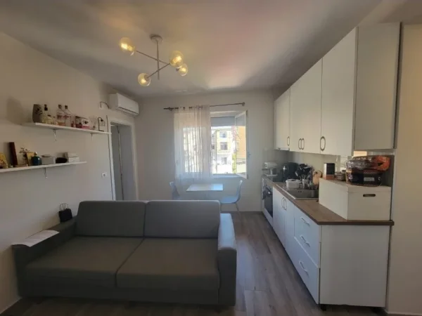 Tirane, jepet me qera apartament 1+1 Kati 4, 55 m² 550 € (Super Apartament 1 1 Afer Auto Kadiu 21 Dhjetori)