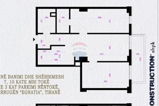 Tirane, shitet 2+1 , 107 m² 197.000 € (Don Bosko)