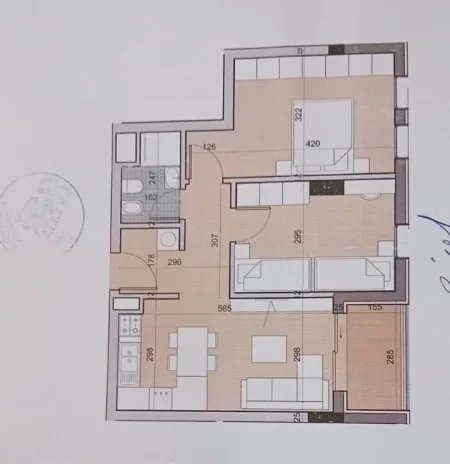 Tirane, shitet apartament 2+1 Kati 2, 80 m² 100.000 € (Univers City)