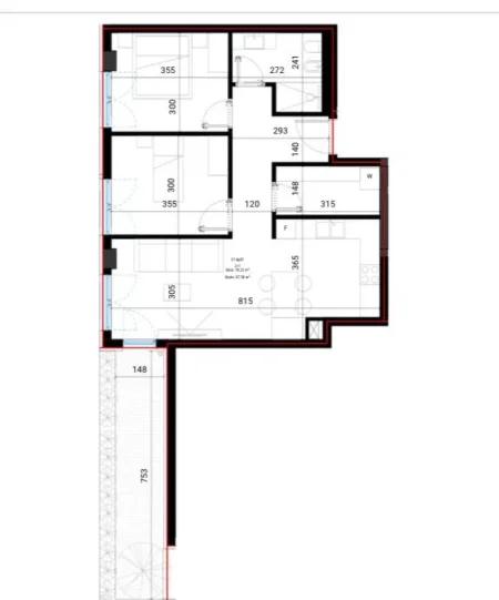 Vlore, shitet apartament 2+1 Kati 2, 87 m² 268.500 € (Drimadhe)