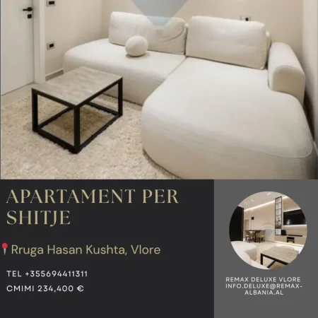 Vlore, shitet apartament 3+1 Kati 1, 135 m² 234.400 € (Rruga Hasan Kushta, Albano Romina, Vlorë)