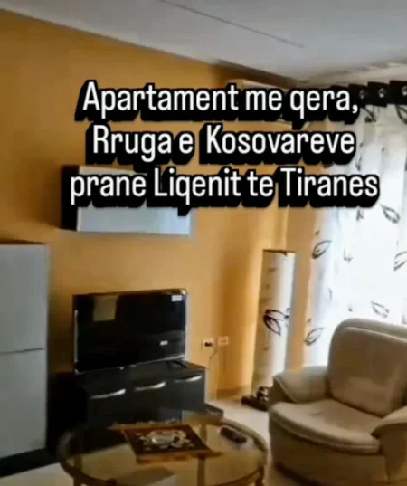 Tirane, jepet me qera apartament 2+1+Ballkon Kati 5, (rruga e Kosovareve)