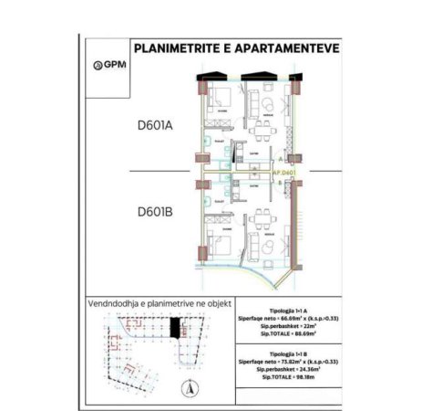 Tirane, shiten  apartamente 1+1 dhe 2+1 , 3.000 Euro/m2 tek Ish Ekspozita