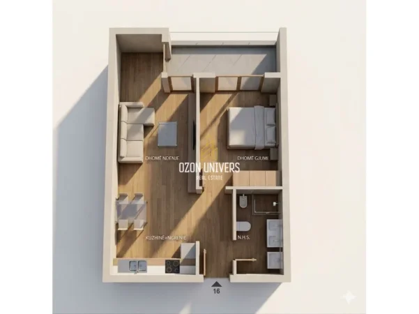 Tirane, shitet apartament 1+1+Ballkon Kati 7, 75 m² 89.880 € (Astir Residence 2, Astir)