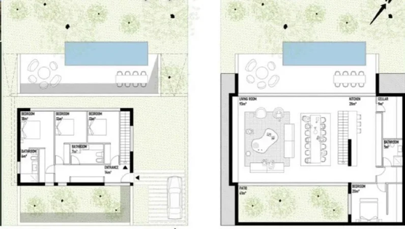 Tirane, shes apartament 3+1+Ballkon Kati 3, 440 m² 447.000 € (Farke)