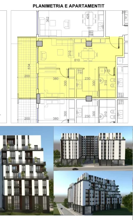 SHITET : 1+1 +Kuzhine e vecuar📍Paskuqan (Belfiore Residence) - Orientim:Jug🌞 - 89,500€ - Sp.78m² || Vendodhje Strategjike & Ambient i qete🌳