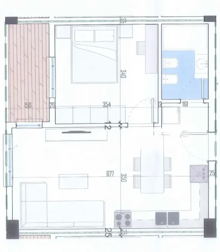 Tirane, shitet apartament 1+1+Ballkon , 61 m² 76.000 € (Illyrian Residence, Paskuqan)