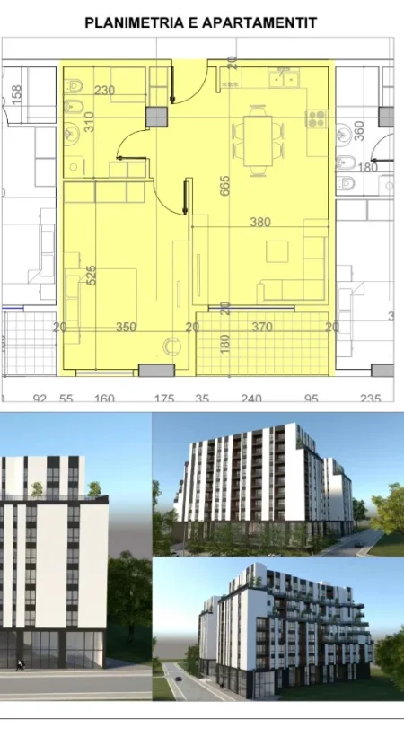 SHITET : 1+1📍Paskuqan (Belfiore Residence) - Orientim:Jug🌞 - 88,000€ - Kt.8 - Sp.77m² || Vendodhje Strategjike & Ambient i qete🌳
