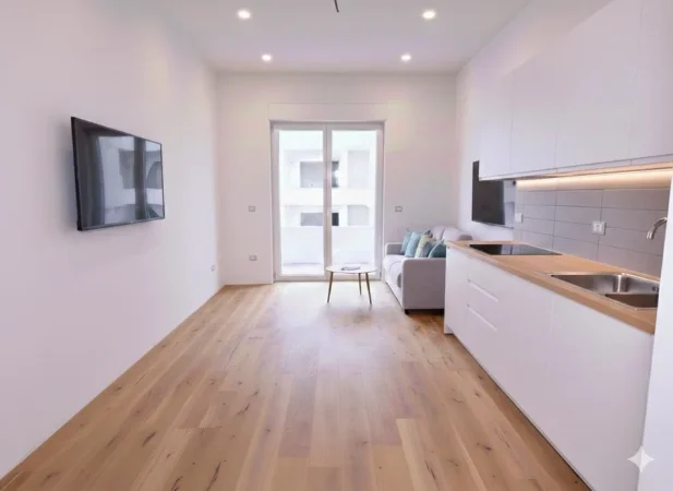 SHITET : Studio📍Golem (200m Larg Detit) - 48,900€ - Sp.38m² - Kt.6 - Perfundon Korrik 2026🔥 || 🌊 Ideale për qira afatshkurtra (Airbnb/Booking)✨️