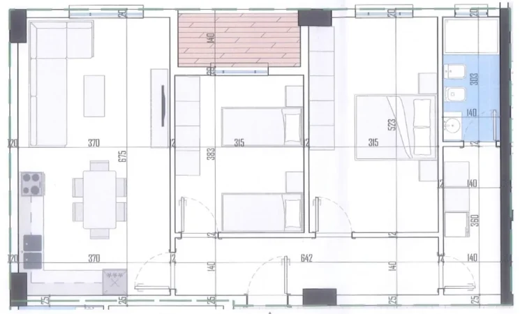 Tirane, shitet apartament 2+1+Ballkon , 101 m² 126.000 € (Illyrian Residence, Paskuqan)