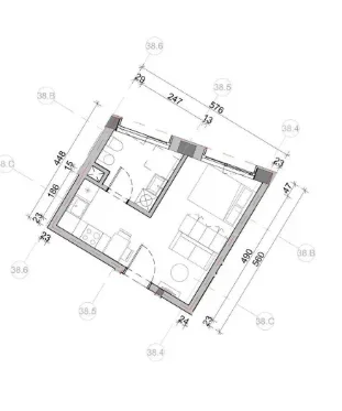 Tirane, shitet apartament 1+1+Aneks+Ballkon Kati 6, 30 m² 69.000 € (rruga ali demi)
