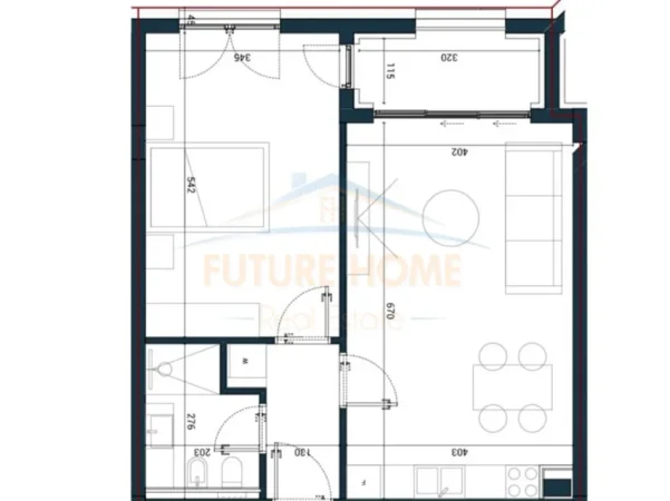 Dhermi - Palase, shitet apartament 1+1+Ballkon Kati 3, 81 m² 210.800 € (Sun Palasë Residence)