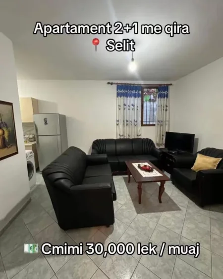 Tirane, jepet me qera apartament 2+1 Kati 0, 300 € (Shkolla Murat Toptani)