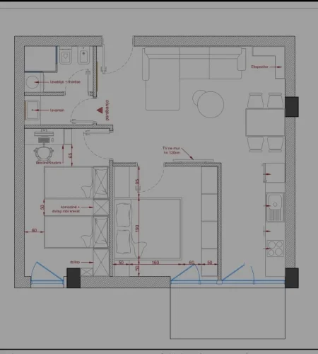 Tirane, shitet apartament 2+1 Kati 6, 80 m² 132.000 € (rruga ali demi)