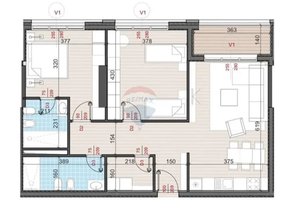 Tirane, shitet apartament 2+1 Kati 2, 115 m² 195.000 € (ali dem ID: 530281026-1113)
