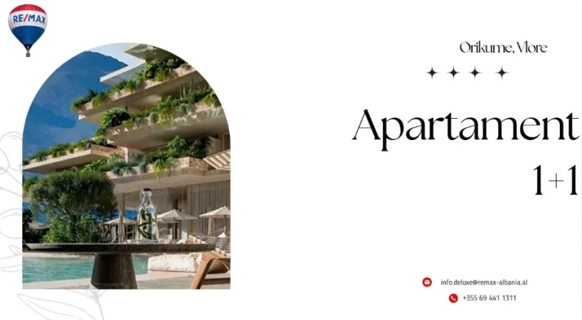 Radhime - Orikum, shitet apartament 1+1+Ballkon Kati 1, 75 m² 150.500 € (Orikum, Vlore)