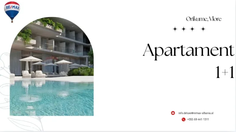 Radhime - Orikum, shitet apartament 1+1+Ballkon Kati 1, 77 m² 155.000 € (Orikum, Vlore)