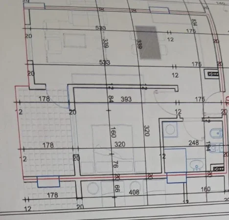 Tirane, shes apartament 1+1 Kati 2, 62 m² 59.300 € (paskuqan)