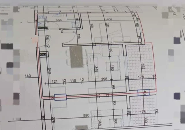 Tirane, shes apartament 1+1 Kati 2, 62 m² 59.300 € (paskuqan)