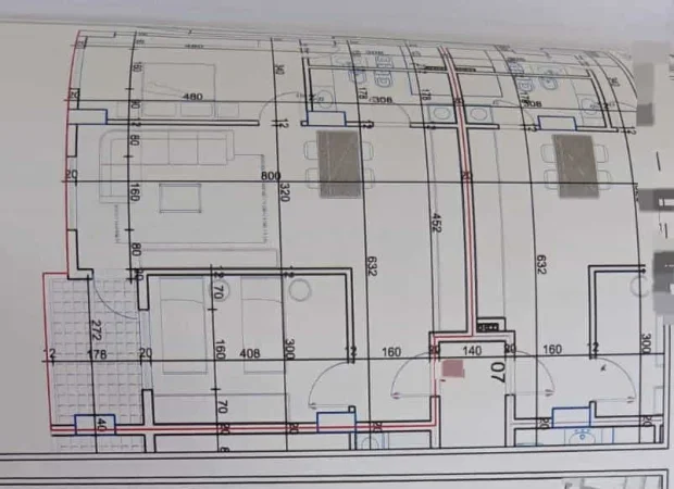 Tirane, shes apartament 1+1 Kati 2, 62 m² 59.300 € (paskuqan)