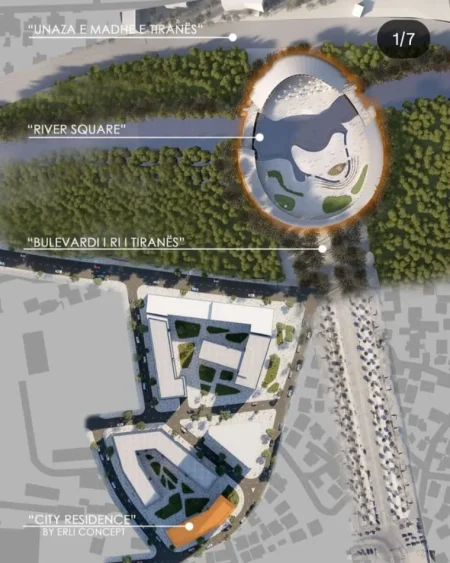 Tirane, shitet apartament 2+1+Ballkon Kati 2, 116 m² 180.000 € (Bulevardi i Ri)