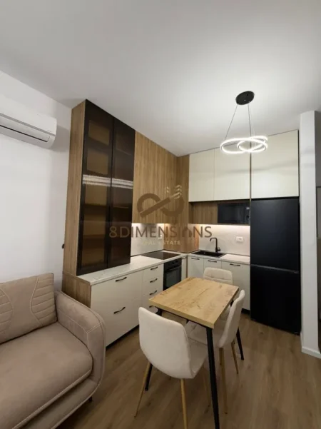 Tirane, jepet me qera apartament 1+1 Kati 9, 57 m² 450 € (ali demi)