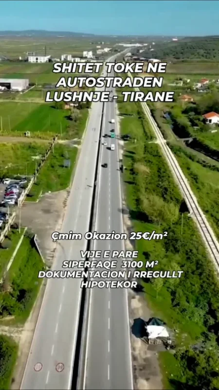 Lushnje, shitet toke , 3.150 m² 80.000 € 
