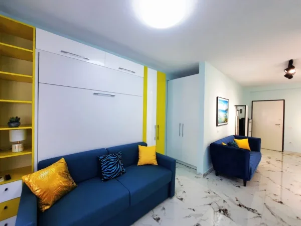 Tirane, jepet me qera apartament 1+1 Kati 5, 43 m² 450 € (Don Bosko)