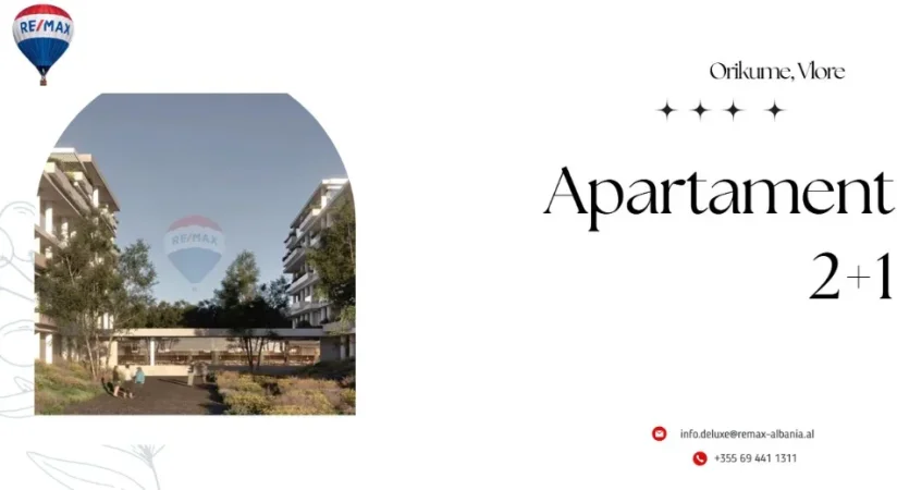 Radhime - Orikum, shitet apartament 2+1 , 127 m² 254.700 € (Orikum, Vlore)