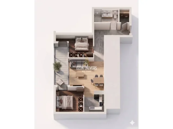 Tirane, shitet apartament 2+1 Kati 7, 105 m² 126.240 € (Astir Residence 2, Astir)
