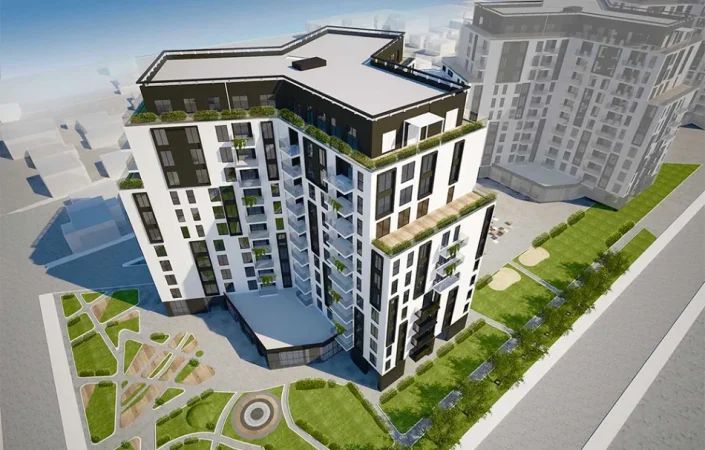 Shqiperi, shitet apartament 2+1+Ballkon Kati 10, 122 m² 192.700 € (Fusha e Aviacionit)