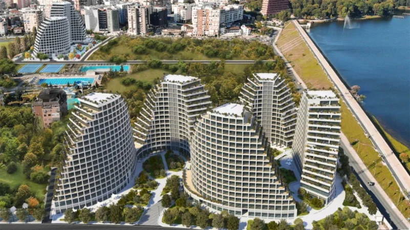 Tirane, jepet me qera ambjent biznesi Kati 1, 93 m² 1.200 € (Lake View Residence)