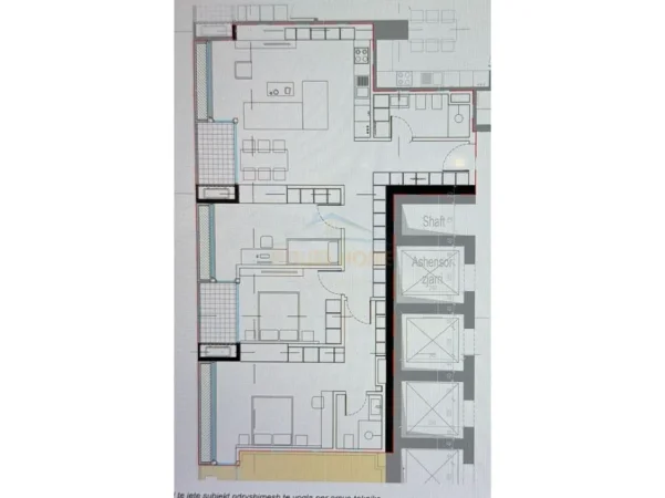 Tirane, shitet apartament 3+1+Ballkon Kati 21, 160 m² 297.950 € (Lion Residence II, Tiranë)
