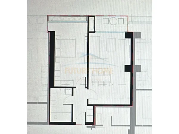 Tirane, shitet apartament 1+1+Ballkon Kati 21, 87 m² 162.000 € (Lion Residence II, Tirane)