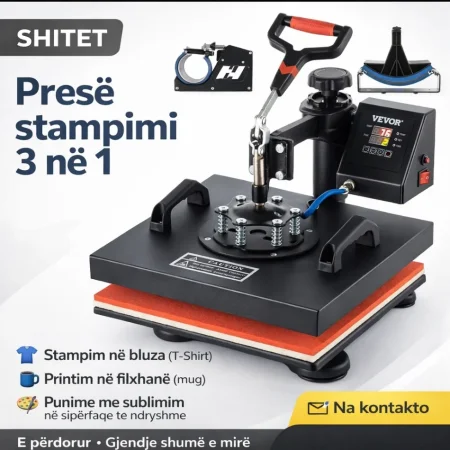 Tirane, Shitet heat press vevor për stampim bluzash filxhanesh kapelesh etj