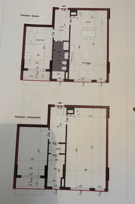 Tirane, jepet me qera apartament 1+1 Kati 6, 76 m² 350 € (ISH DOGANA)