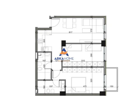 Tirane, shitet apartament 2+1+Ballkon Kati 4, 100 m² 130.000 € 