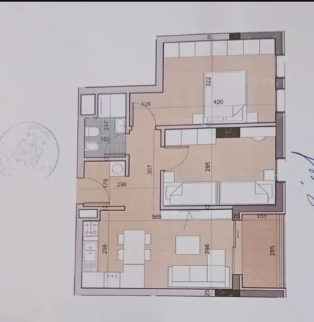Tirane, shitet apartament 2+1 Kati 3, 80 m² 100.000 € (Univers city)