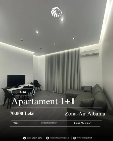 Tirane, jap me qera 1+1 , 75 m² 700 € 