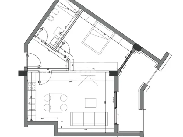 Dhermi - Palase, shitet apartament 1+1 Kati 2, 84 m² 253.800 € (“SUN PALASË” RESIDENCE)