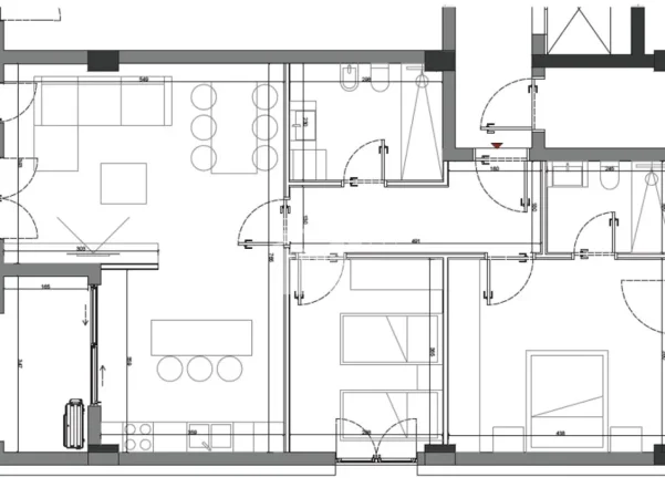 Dhermi - Palase, shitet apartament 2+1 Kati 1, 118 m² 354.750 € (“SUN PALASË” RESIDENCE)