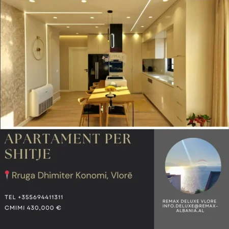 Vlore - Lungomare, shitet apartament 3+1+Ballkon Kati 3, 155 m² 430.000 € (Rruga Dhimitër Konomi, Vlore)
