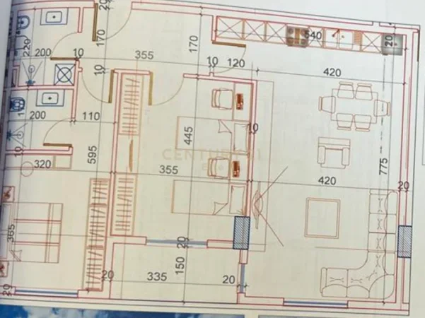 Tirane, shitet apartament 2+1 Kati 3, 104 m² 92.000 € 