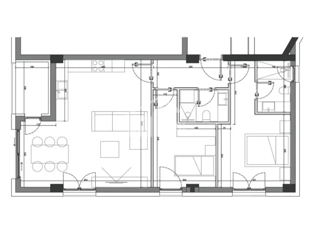 Dhermi - Palase, shitet apartament 2+1 Kati 2, 79 m² 318.450 € (“SUN PALASË” RESIDENCE)